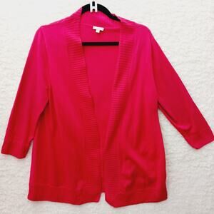 Cardigan Holiday Red Valentine Romantic Coquette Classic Quiet Luxury Size MP